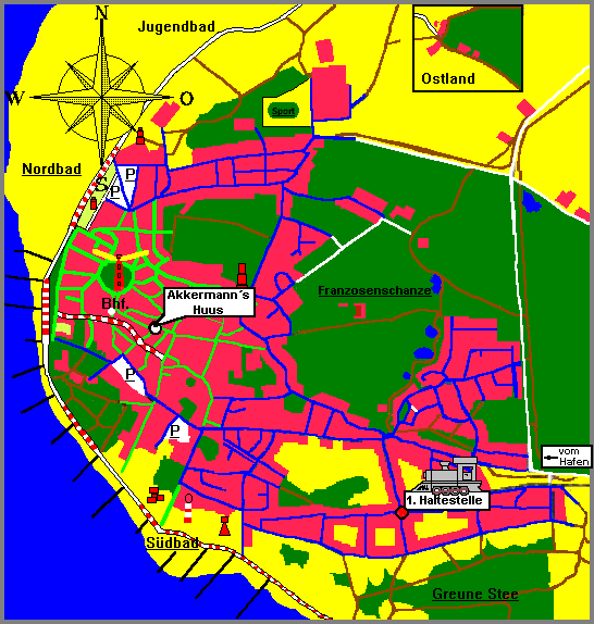 Lageplan der H&auml;user